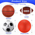 4 Set Deekin Pcs Sport Balls for Kids Teens, Include Official Size Basketball Soccer Football Playground Ball and Pump