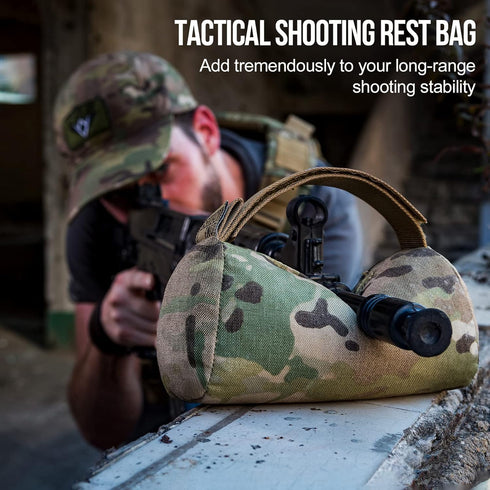 OneTigris Pre-Filled Shooting Rest Bag, Front & Rear Gun Support Bags, Sand Bags for Outdoor Shooting and Hunting