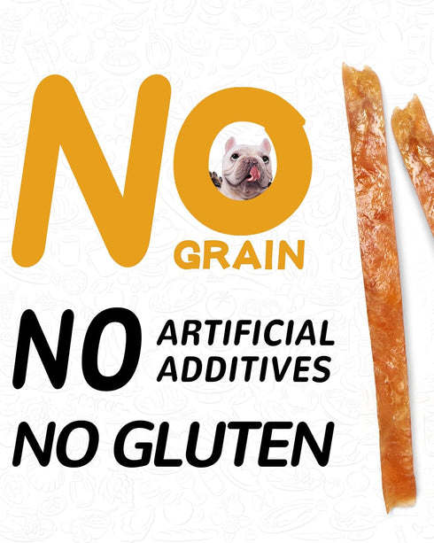 12.5 oz PAWUP Chicken Jerky Strips Dog Treats, Low Fat High Protein, Natural Chicken Dog Jerky, Training Treats