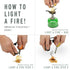 Light My Fire Flint Fire Starter Ferro Rod, 2-in-1 Survival Tool for Campfires, 3,000 Strikes
