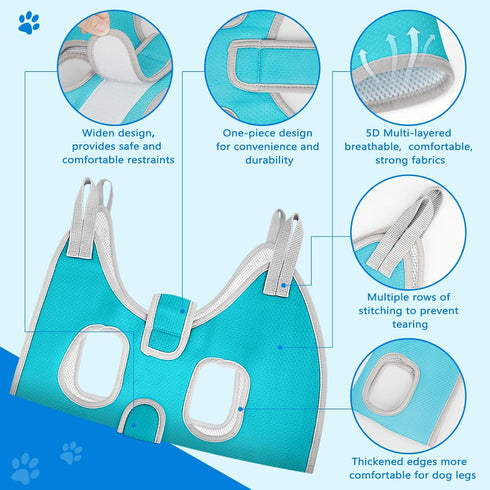 Hammock Trimming Supet Dog Grooming for Small Dogs, Dog Hanging Harness for Nail Doorframe, Pet Holder Restraint
