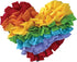 FOUFIT foufouBRAND Heart Rainbow One Love Snuffle Pet Playing Mat, 6.5-inch Length