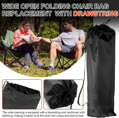 37.2 Inches, 1 Pack Large Camping Chair Bag Replacement for Coleman, Camp Folding Chair Bags, Lawn Chair Bag