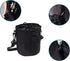 Cosmos Pet Snack Bag, Dog Training Food Pouch with Shoulder Strap and Carabiner, Black, 4.5" x 5.75"