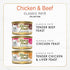 Pack (Pack 24) 3 Oz. Purina Fancy Feast Chicken and Beef Classic Pate Collection Grain Free Wet Cat Food Variety