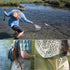 PLUSINNO Fly Fishing Net, Wooden Frame Landing Net with Magnetic Release, Soft Rubber Mesh for Trout Bass Catch