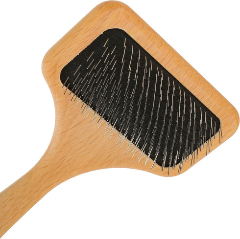 Redecker Fur Brush | Sheepskin and Fur Wire Slicker Brush | Daily Grooming for Rugs, Garments, Dogs, and Cats | Made in