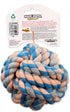 Mammoth Flossy Chews Monkey Fist Ball, Premium Cotton-Poly Rope Ball Toy for Small to Medium Dogs