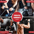 COFOF Weight Lifting Wrist Strap, Double Layer Leather Wrist Strap for Deadlift and Powerlifting, Adjustable Neoprene