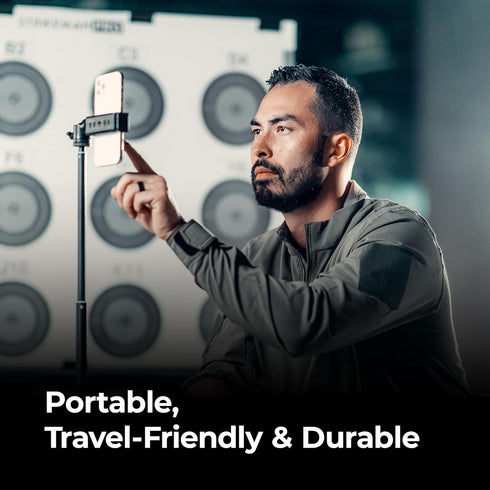 Strikeman 4 Pro Phone Tripod & Mount - Compatible w/iPhone & Android, Collapsible & Easy to Store - Cell Phone Stand
