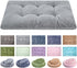WONDER MIRACLE Fuzzy Deluxe Pet Beds, Super Plush Dog or Cat Beds, Machine Wash & Dryer Friendly (S-Grey, 15" x 23")