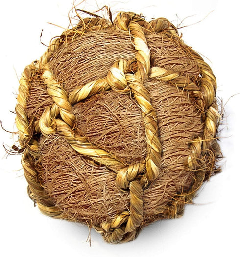 SunGrow Dental Floss Fiber Ball for Rabbit, Cat, Dog, Cleans Teeth, Grinding Treats for Chinchilla, Hamsters, Gerbils