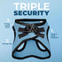 Voyager Step-In Air Dog Harness - All Weather Mesh, Reflective, No Pull for Small, Medium Dogs, Cats - Baby Blue/Black