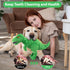 Homounter Dog Toys Cute Dinosaur Plush Toy for Large Dogs - Squeaky Interactive Stuffed Dog Chew Toy for Puppies, Pet