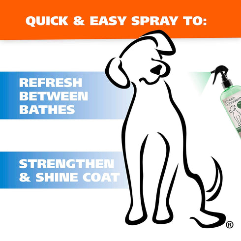 Wahl USA Deodorizing & Refreshing Pet Deodorant for Dogs - Eucalyptus & Spearmint Scent, Model 820011A