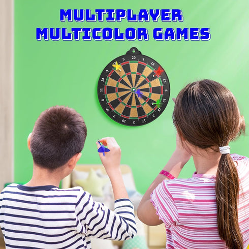 3-12 Magnetic Dart Board for Kids Indoor Outdoor Kids Games and Party Games, Christmas Birthday Gifts Toys for Boys Age