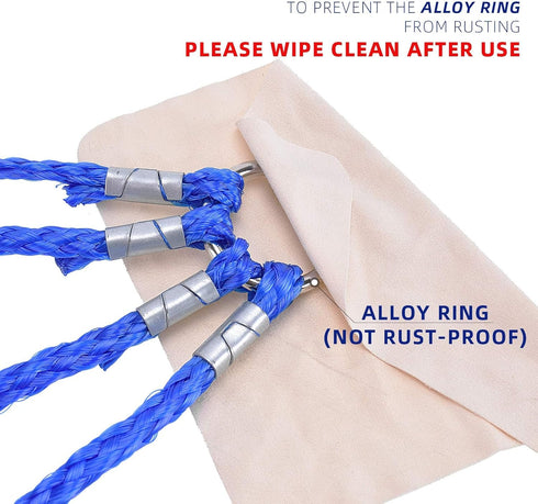 4 Arm Crab Trap Harness with Durable Nylon/Heavy Duty Metal Hooks for Sailing Fishing