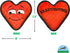 Durable Heart Squeaky Dog Toy for Aggressive Chewers, Tough Chew Toy for Small, Medium, Large Dogs