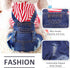 SILD Pet Denim Jumpsuit Dog Jeans, Cool Blue Coat for Medium Small Dogs, Classic Jacket