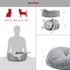 Oval Pet Beds for Cats and Small Dogs, Snuggery Bed with Attached Blanket, Washable High Resilience PP Cotton (Small,