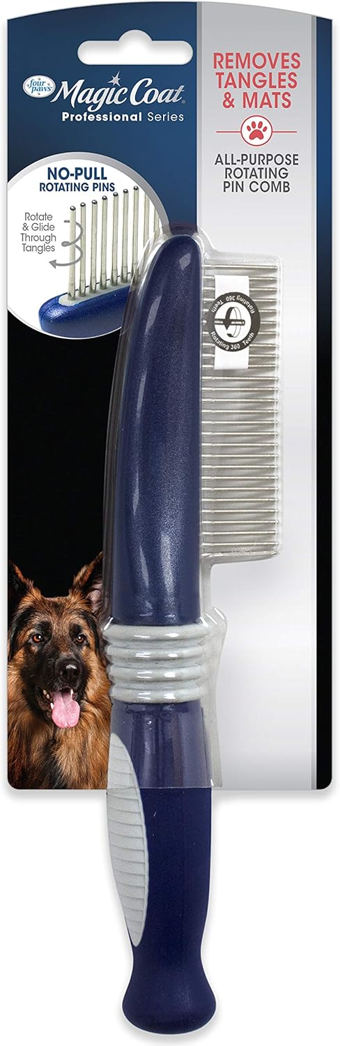 Four Paws Magic Coat Professional Series Rotating Pin Comb for Dogs