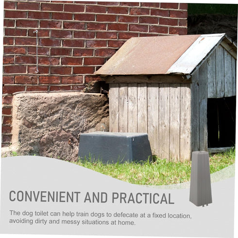 7.08X2.55X2.55In Dog Potty Urine Post Indoor Training Column Plastic Pet Toilet Guide for Male Dogs Comfortable Use