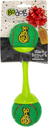 goDog Holiday Collection goBone Double-Sided Tennis Ball Dog Toy, Large Green/Red