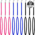 Boao 9 Pieces Pet Grooming Loops Nylon Restraint Noose Adjustable Fixed Dog