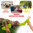 Super Shoe Dog Toy for Aggressive Chewers, Rubber Natural Teething Toys, Treat Dispenser and Toothbrush for Small