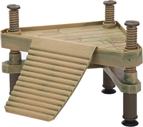Penn-Plax Reptology Floating Turtle Pier and Basking Platform – Small, Decorative, Functional, Naturally Inspired