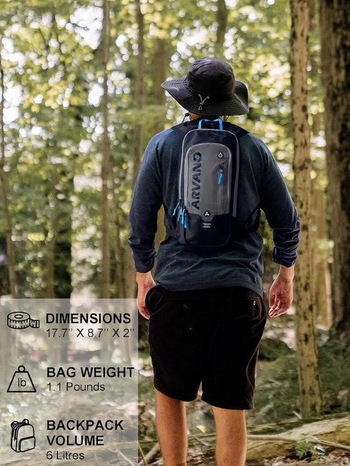 Hydration Backpack with 2L TPU BPA Free Water Bladder - Lightweight Daypack for Biking, Skiing, Running, Hiking