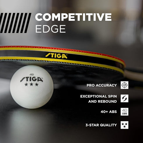 3-Star Stiga Table Tennis Balls