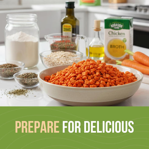 216 25 Augason Farms Dehydrated Diced Carrots Emergency Food Supply, Servings, Year Shelf Life, Great for Cooking