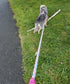 Reflective Dog Leash, Strong Nylon Rope Braided Heavy Duty for Large and Medium Dogs, 10ft, Pink