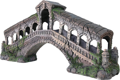 Penn-Plax Rialto Bridge Aquarium Decor, Medium Size 18.5" L x 4.75" W x 9.0" H