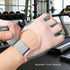 OVOY Women Fingerless Workout Gloves, Non-Slip Breathable Gym-Sports-Gloves for Training, Weightlifting & Exercise