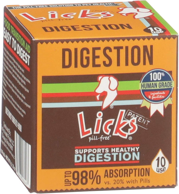 Dog Digestion - Dog Gut Health and Gas Relief - Bloating Relief Supplement for Dogs - Gel Packets - 10 Use