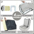 Portable Pet Car Seat for Small to Medium Dogs - Striped Booster Bed (Size M)