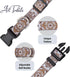 Dog Collars for Small, Medium & Large Dogs - Adjustable, Durable Patterns for Male and Female Dogs - White Woven