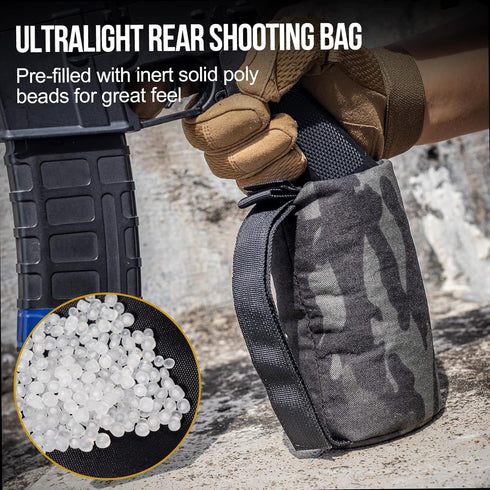 OneTigris Shooting Rest Bag, Pre-Filled Shooting Bench Rest Bags for Outdoor Shooting, Range, and Hunting