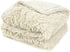 PetAmi Waterproof Dog Blanket 29x40 Cream Beige, Calming Fleece Cat Blanket, Washable Sherpa Faux Fur Throw