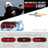 Trailstrike LED Red Rear Helmet Light for Motorcycle, Rechargeable Safety Lamp with USB Cable, TS-101-A