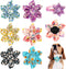 6 Pcs Dog Collar Flowers Accessory, Removable Bow Attachment Floral Embellishment for Small Medium Large Dogs and Cats