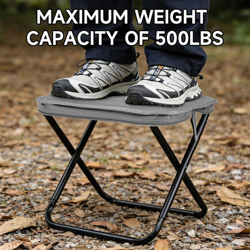 220LB SANLIKE Portablel Stool,Folding Lightweight Camping Stool Load Capacity Collapsible Fishing Stool,Ideal