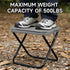220LB SANLIKE Portablel Stool,Folding Lightweight Camping Stool Load Capacity Collapsible Fishing Stool,Ideal