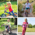 Kids Bike Bell with 2 Pcs Streamers - Cute Bicycle Pinwheel Accessories for Boys and Girls