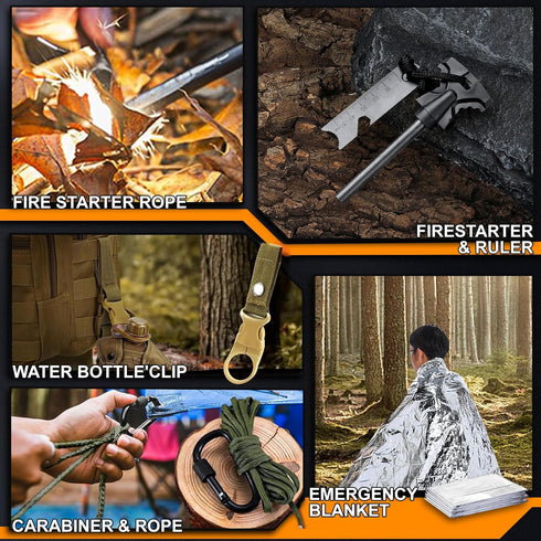 Unique Gifts for Men Dad Him Birthday Christmas, Cool Gadget/Survival Gear for Camping, Hunting, Hiking