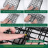 Commutes DOITOOL Folding Rear Bike Basket Black Wire Mesh Storage Gadget for Electric and Road Bikes Sturdy Cargo