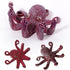 Octopus Aquarium Ornaments, Purple Artificial Sea Life Decoration, Glowing Fingers for Various Fish Tanks
