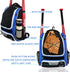 WOLT Youth Baseball Bag - Bat Backpack for T-Ball & Softball Equipment, Large Compartment for Helmet & Accessories
